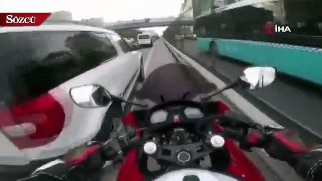 E-5'trafiği birbirine kattı, sosyal medyadan paylaştı