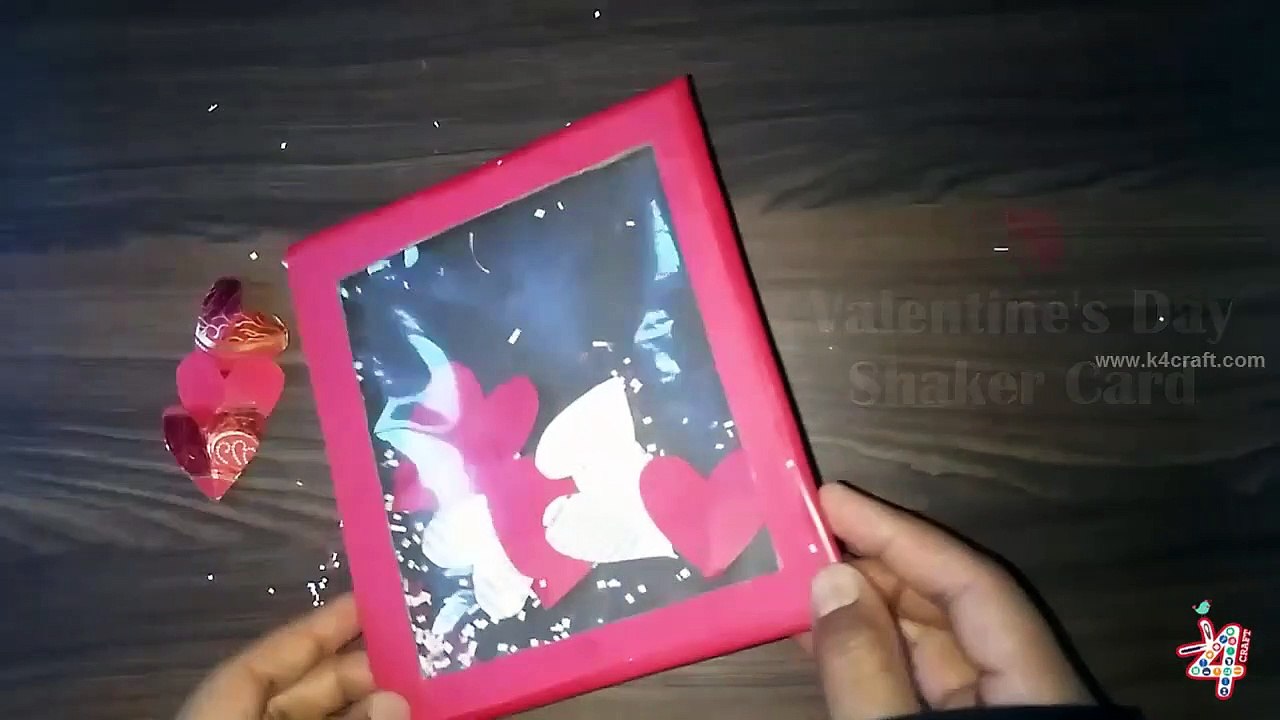 How to make Valentine's Day Shaker Card