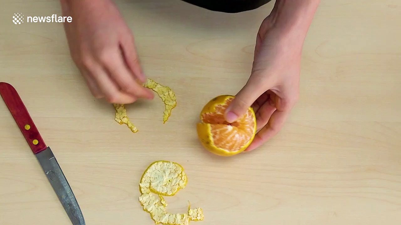 Orange-pillar! Watch this easy caterpillar how-to hack