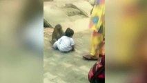 Mono se enamora de un niño y le obliga a jugar con él