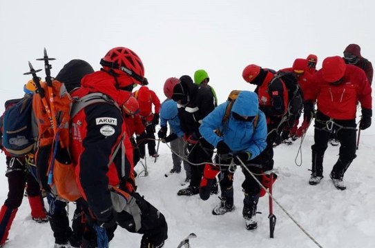 Akut Kış Arama Kurtarma Eğitimini Erciyes'te Yaptı