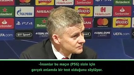 Solskjaer: "Biz en tepede olmak istiyoruz"