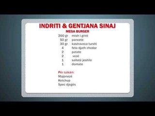 Sfida e gatimit - Receta - Mega burger