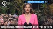 Jorge Vazquez Madrid Fashion Week Fall/Winter  2019-20 | FashionTV | FTV