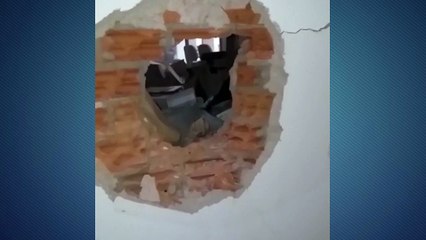 Vídeo mostra destruição em agência bancária explodida por quadrilha