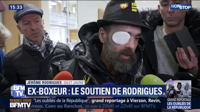 J'espère qu'il sera jugé le mieux possible, pas qu'il serve d'exemple , le soutien de Jérôme Rodrigues à Christophe Dettinger