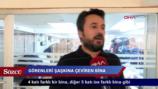 Görenleri şaşkına çeviren bina