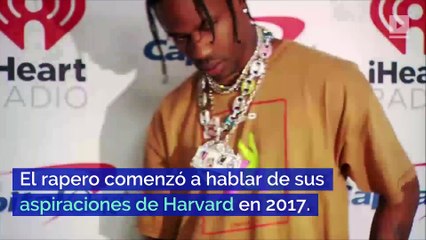 Travis Scott quiere estudiar arquitectura en Harvard