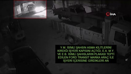 Kargo şirketinden kumaş çalan şahıslar yakalandı