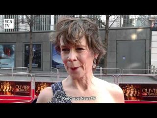 Celia Imrie Interview - Olivier Awards 2012