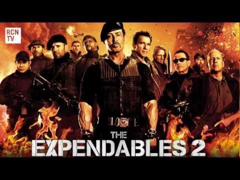 The Expendables 2 Schwarzenegger, Stallone & Van Damme Interview - Injuries and Rivalry