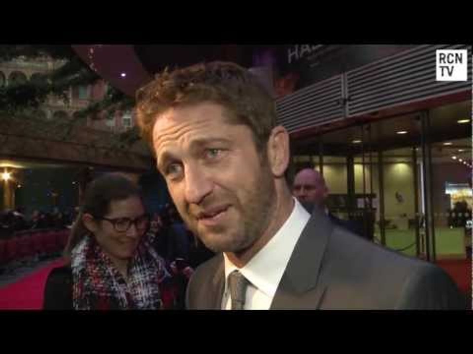 Olympus Has Fallen London Premiere Interviews - Gerard Butler & Aaron Eckhart