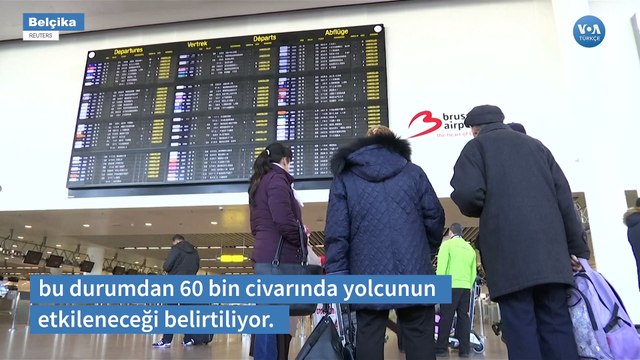 Genel Grev Nedeniyle Belçika'da Hayat Durdu