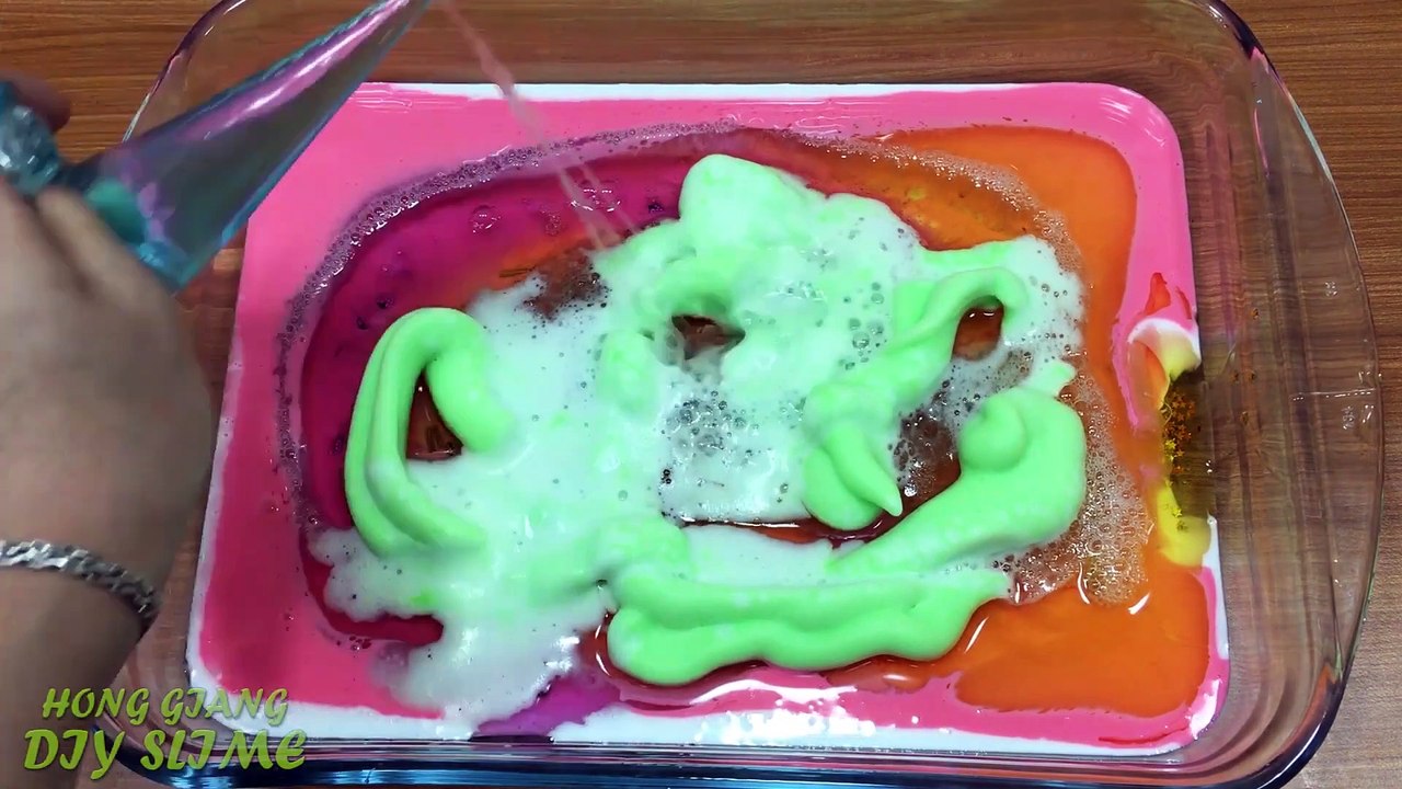 Making Slime with Pipping Bag  Mixing Random Things into Slime!!!RELAXING SATISFYING SLIME