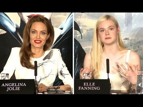 Maleficent Angelina Joile & Elle Fanning Interview