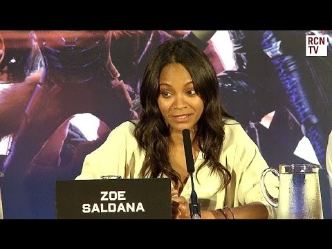 Zoe Saldana Interview - Sexy Gamora - Guardians of the Galaxy Premiere