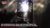 Les supporters de l'Ajax tirent un feu d'artifice pour réveiller les joueurs du Real Madrid (vidéo)