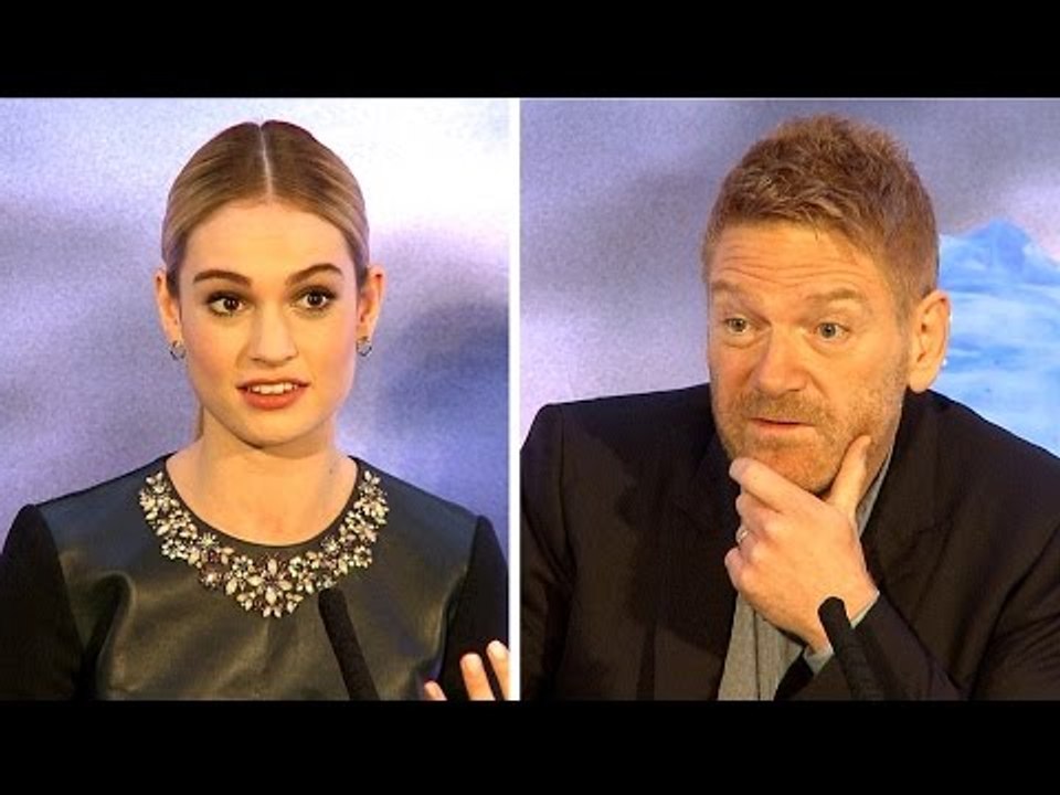 Cinderella Without Songs - Lily James & Kenneth Branagh Interview