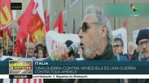 Italianos rechazan golpe de Estado contra Venezuela