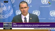 Canciller venezolano denuncia ante ONU boicot financiero de EEUU