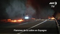 Catalogne: des activistes bloquent l'autoroute