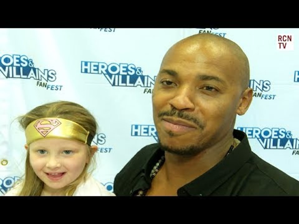 Mehcad Brooks Meets Mini Supergirl