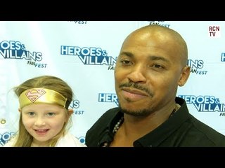 Mehcad Brooks Meets Mini Supergirl