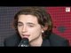 Timothee Chalamet Interview Call Me By Your Name Premiere