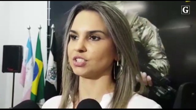 Delegada Rhaiana Bremenkamp presos acusados de cometer golpe do bilhete premiado