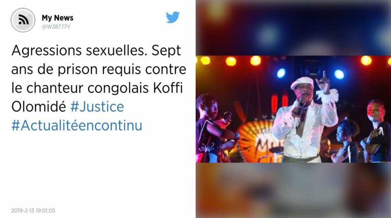 Agressions sexuelles. Sept ans de prison requis contre le chanteur congolais Koffi Olomidé