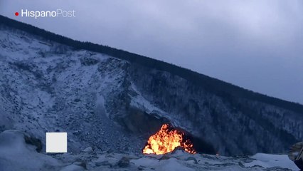 A punta de dinamita unos ingenieros rusos desbloquearon un río en Siberia