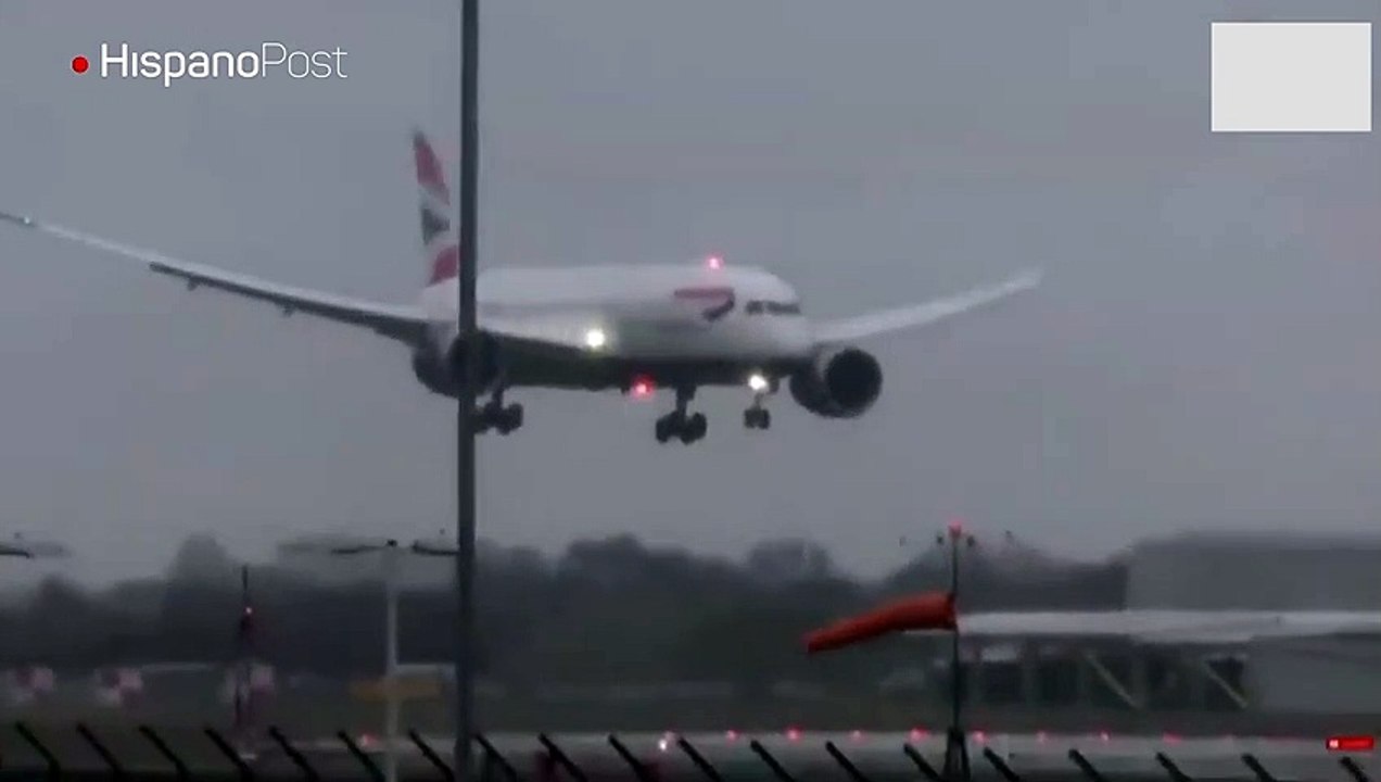El mal tiempo le hizo pasar un buen susto a los pasajeros de un vuelo de British Airways