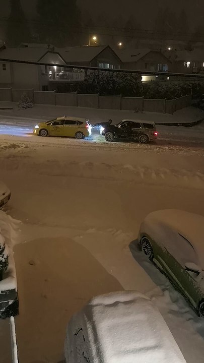 Creative Solution for a Car Stuck in Snow