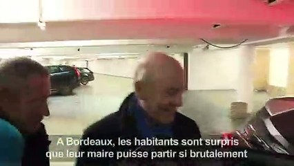 Les Bordelais surpris par le départ d'Alain Juppé