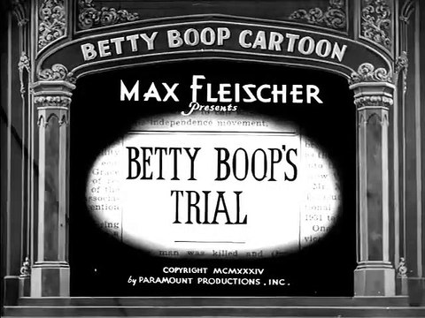 Betty Boops Trial (1934) - (Animation, Comedy, Short)