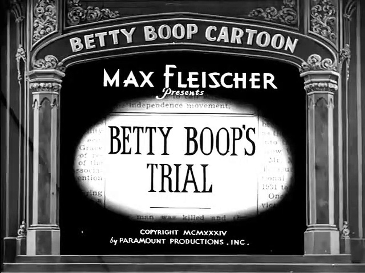 ⁣Betty Boops Trial (1934) - (Animation, Comedy, Short)