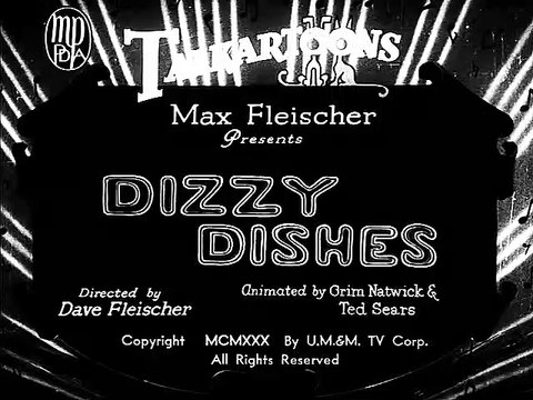Betty Boop: Dizzy Dishes (1930) - (Animation, Short, Comedy)