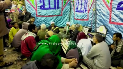 حلقات ذكر داخل مقابر السيدة نفيسة احتفالا بمولدها