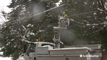 Winter storm knocks out power to thousands