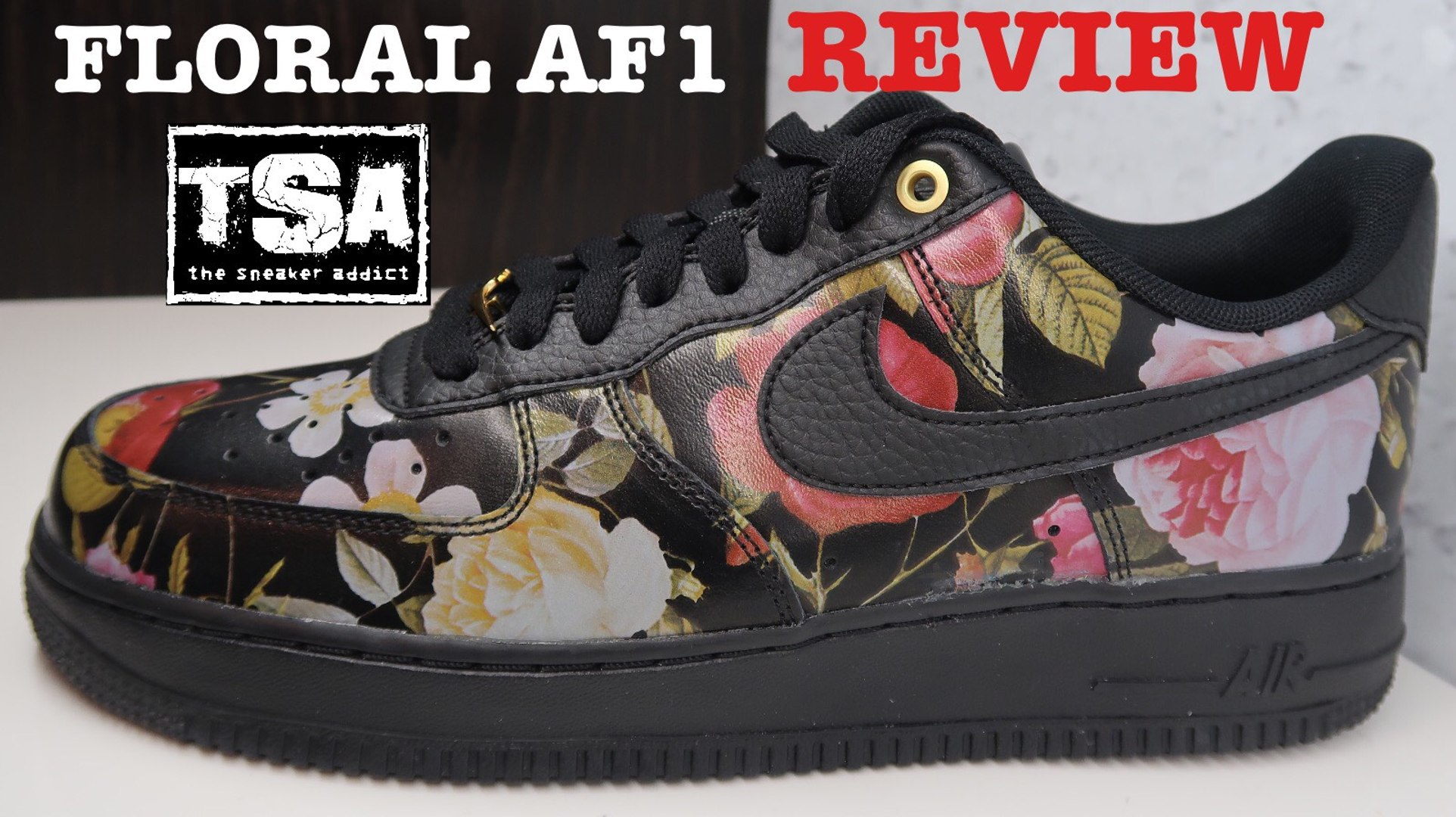 Nike Air Force 1 Floral Low AF1 Sneaker Detailed Look Review - video  Dailymotion