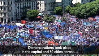 Argentina: Thousands protest against Macri's economic policies