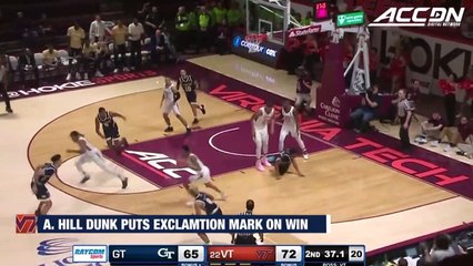 Virginia Tech's Ahmed Hill Puts Exclamation Point on Win