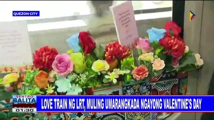 Love train ng LRT, muling umarangkada ngayong Valentine's Day