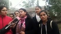 Women College students protest  against Pro Pakistan slogans raised in Jammu