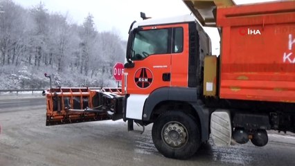 Bolu Dağı’nda kar yağışı başladı