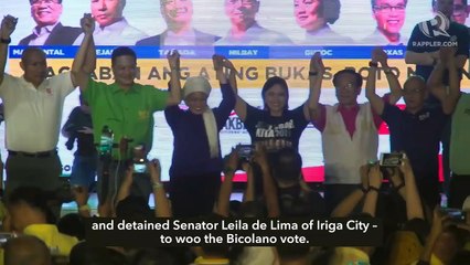 Video herunterladen: Otso Diretso banks on Robredo’s star power to woo Bicolano vote