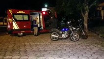 Colisão envolvendo duas motocicletas deixa duas pessoas feridas