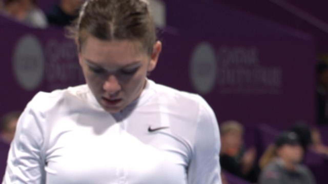 Doha - Halep sans forcer