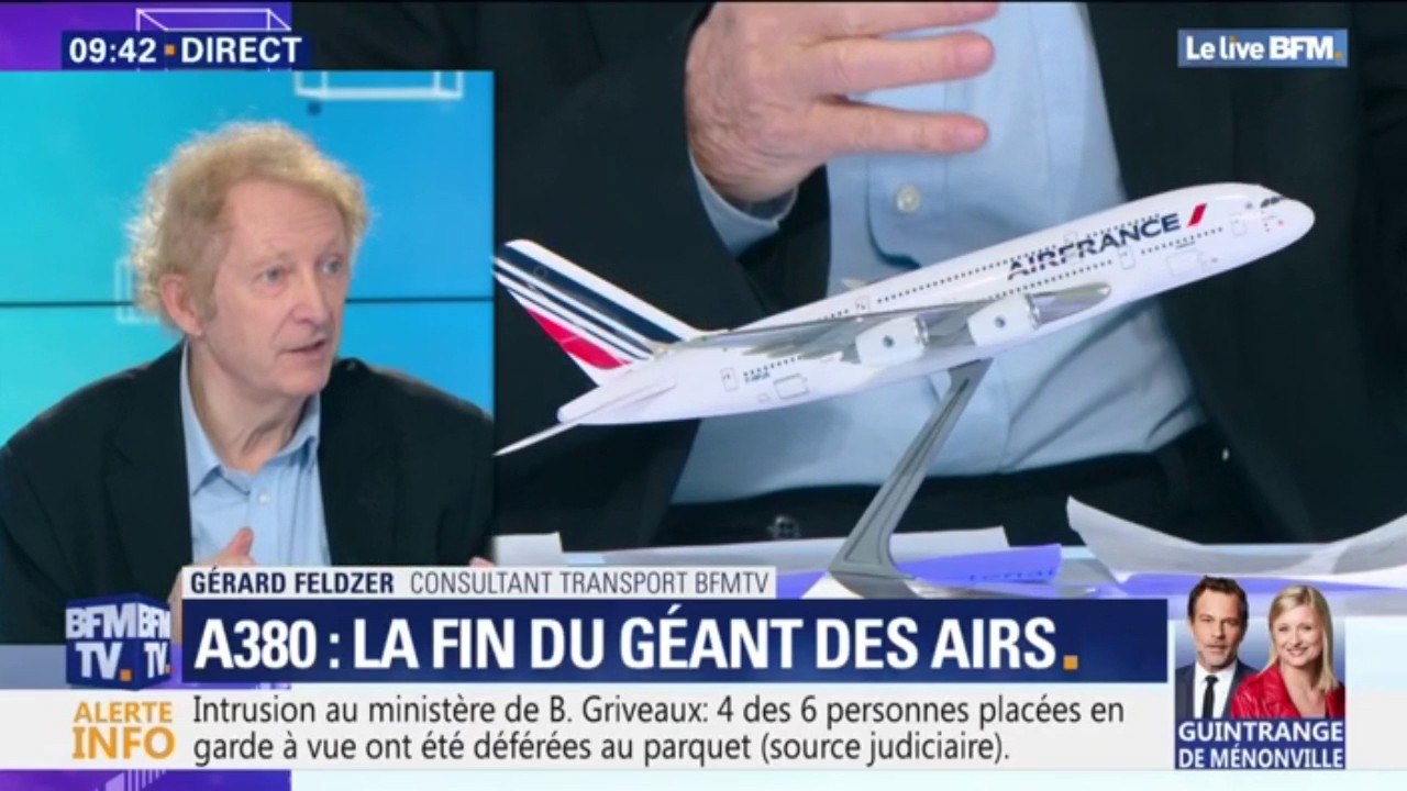 Arrêt de l'A380: pour Gérard Feldzer, cet avion "a été un rêve d'ingénieurs et un rêve de commerciaux"