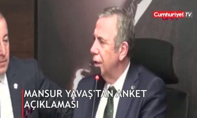 Mansur Yavaş'tan anket açıklaması